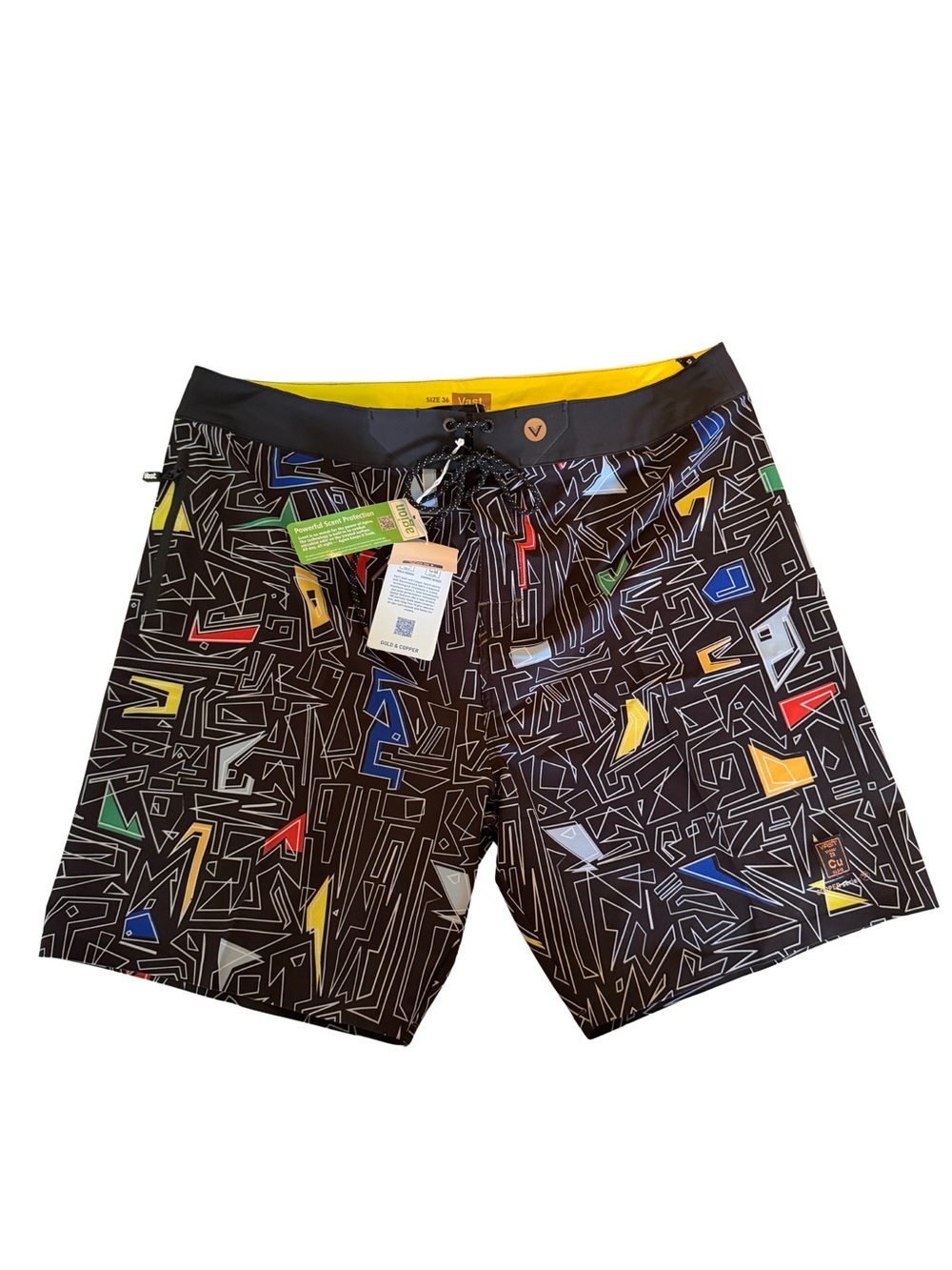 Men’s Vast Gold and Copper Board Shorts Oeko Certified